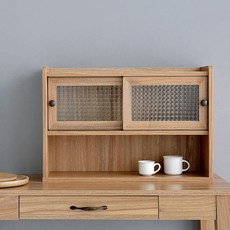 MARKET B POLABO 迷你寬版雙門收納櫃, 樟木貼皮