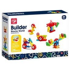 PLAYFUL TOYS 頑玩具 H型積木 26片, 1套, 混和顏色