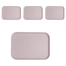 ing 簡約塑膠託盤, 紫色, 4個