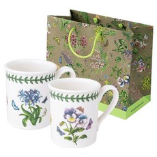 포트메리온 보타닉가든 BF G + H 머그컵 260ml + 쇼핑백 소, 랜덤발송, 1세트