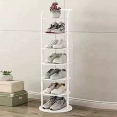 Blue Heart 鞋櫃層架 門用 7層, 白色