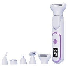 AIR 艾瑞 五合一多功能電動除毛刀/全身剃毛脫毛儀/女士鼻毛器/修眉刀 白色, XT-432, 電動剃毛刀