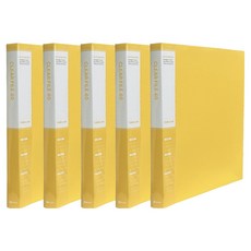 영오 웰메이드 클리어파일 40p, 노랑, 5개