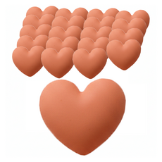 Shopping Doctor 可愛心形冰箱磁鐵 20入, 橘色