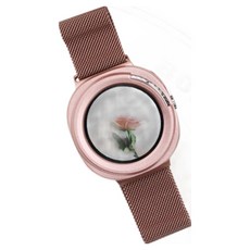 갤럭시 워치 강화유리 풀커버 케이스, 핑크골드, 1개