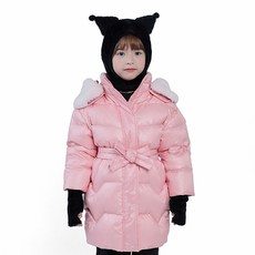 curlysue 兒童款 Edit 毛領連帽長版外套