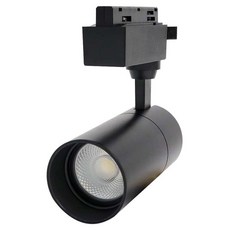 KDT 圓筒聚光 LED COB 軌道燈 10W, 黑色 + 黃光, 1個