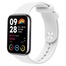 ANTIAN 單色矽膠運動錶帶 時尚舒適替換腕帶, 白色, 1個