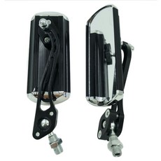 다조아샵 자전거 핸들바 백미러 안전 반사경 좌우 세트, 블랙, 1세트