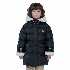 OTHER COMMA ANOTHER CURLYSUE 兒童 Edit 撞色羊羔絨羽絨外套