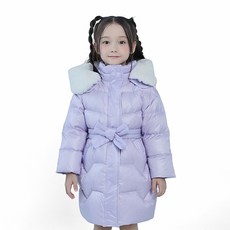 curlysue 兒童款 Edit 毛領連帽長版外套