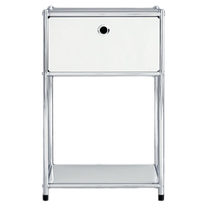 MarketB SIMPLIE 邊桌 BC032, 1個, 白色