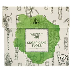 WEDENT 威登 甘蔗拋棄式牙線, 1個, 120入, 17mm