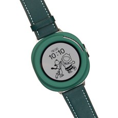 Galaxy Watch 鋼化玻璃全覆蓋保護殼, 綠色, 1個