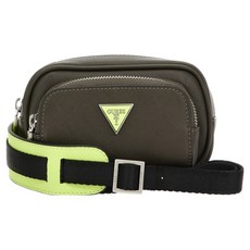 GUESS 男士 Certosa 口袋迷你斜揹包 HN1E3A08, 黑色