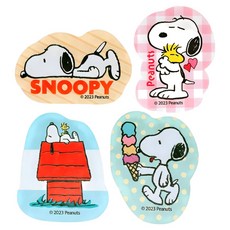 PEANUTS 史努比 洗碗海綿, 4個裝, 1組