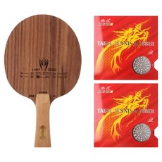 洛奇 麒麟 K11 FL 乒乓球拍 + 海天 河馬 膠皮 2種 套組, 1套, 單一商品