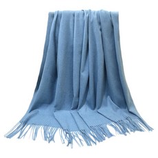 TLYS-J 秋冬流蘇羊毛保暖圍巾/高級感純色披肩/保暖情侶圍脖/防風防寒護頸脖圍