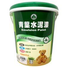 青葉油漆 水性平光水泥漆, 1個, 灰紫藍, 3785ml