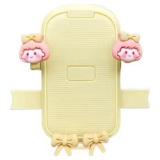 KODACHIEF 熟練自行車手機支架 11.5 x 10.5 cm, 蝴蝶結女孩手把款香檳色, 1個