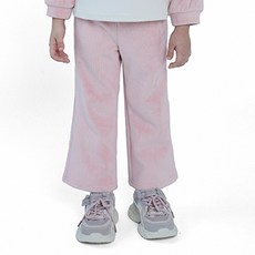 curlysue 兒童人造貂皮刷毛羅紋微喇叭褲