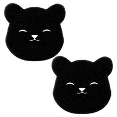 우주뭉치 곰돌이 반려동물 털제거 세탁볼, 곰들이, 2개