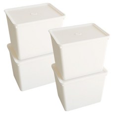 LIVING SOOP Bao 收納箱, 白色, 4個