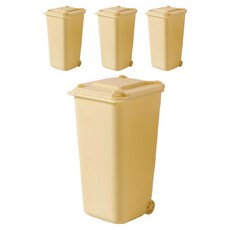 Goodsome 簡易桌上型迷你垃圾桶 63g 4入, 黃色