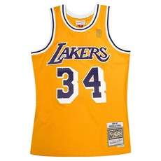 NBA 男女通用 搖擺球衣 洛杉磯湖人隊 Shaquille O Neal 96 97