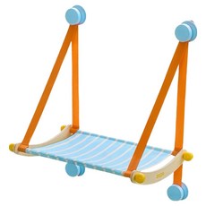 zeze 卜卜球寵物吊床, 1個, 條紋 藍色 + 橘色