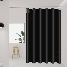 KODACHIEF 가림 화장실 인테리어 간편 홈 데코 욕실 샤워 커튼, 56 블랙, 1개