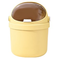 굿썸 깔끔한 편리한 데스크 미니 휴지통 150g, 옐로우 스페이스