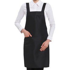 예경 폴리 H형 앞치마, 검정색, 1개 검정색, 1개