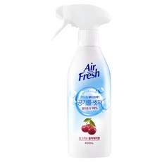 에어후레쉬 크리스탈 워터스프레이 공기탈취제 블랙체리향, 400ml, 1개