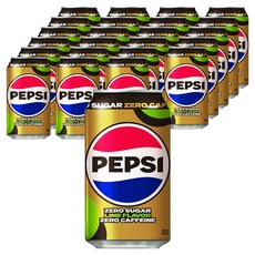 PEPSI 百事可樂 零糖萊姆口味零咖啡因, 355ml, 24個