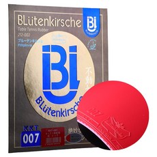 Blitenkirsche 專業桌球膠皮 KKT007, 紅色, 1個