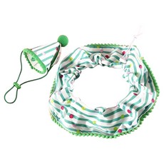 寵物星樂園 Pitre 小丑紋寵物慶生頭飾, 1個, 薄荷糖綠