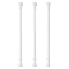 FANCY LIFE 免打孔伸縮桿, 白色