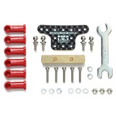 TAMIYA 田宮 HG 方形球頭連桿質量阻尼器 / 碳纖維板 Japan Cup 2025 零件組 95180, 混色, 1套