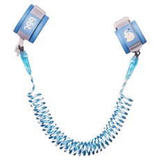 博比龍 兒童防走失牽引繩 反光兒童防丟繩 安全鎖 1.5m, 1個, 反光藍