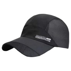 Clonine 透氣運動網帽, 黑色, 1個