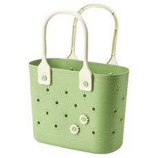 쿠쏘 플라워 수납 바구니 멀티 바스켓, 그린