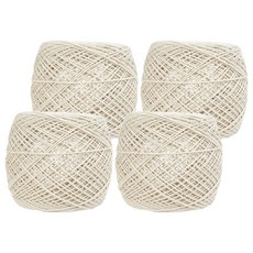 Brand Yan 純棉筒裝編織線, 4個, 18股 無色