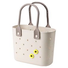 Kusso 花朵收納籃 多功能籃, 奶油色