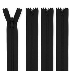 앙플러스 깔끔한 콘실 지퍼 100cm, 블랙, 4개