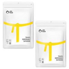 JOY TOUR 一次性旅行浴袍 50g, 白色, 2個
