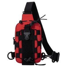 Steadyall 露營自行車多功能腰包, 紅色, 1個