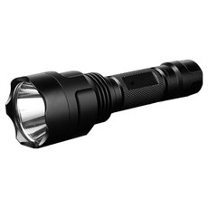 QSsports LED 自行車燈 手電筒 C8-XPE, 黑色, 1個