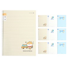 모닝글로리 초등 영어 좁은칸 스프링노트 A, 랜덤발송, 10개