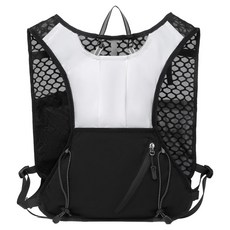 Steadial 多用途自行車跑步背心包, 白黑色, 1個